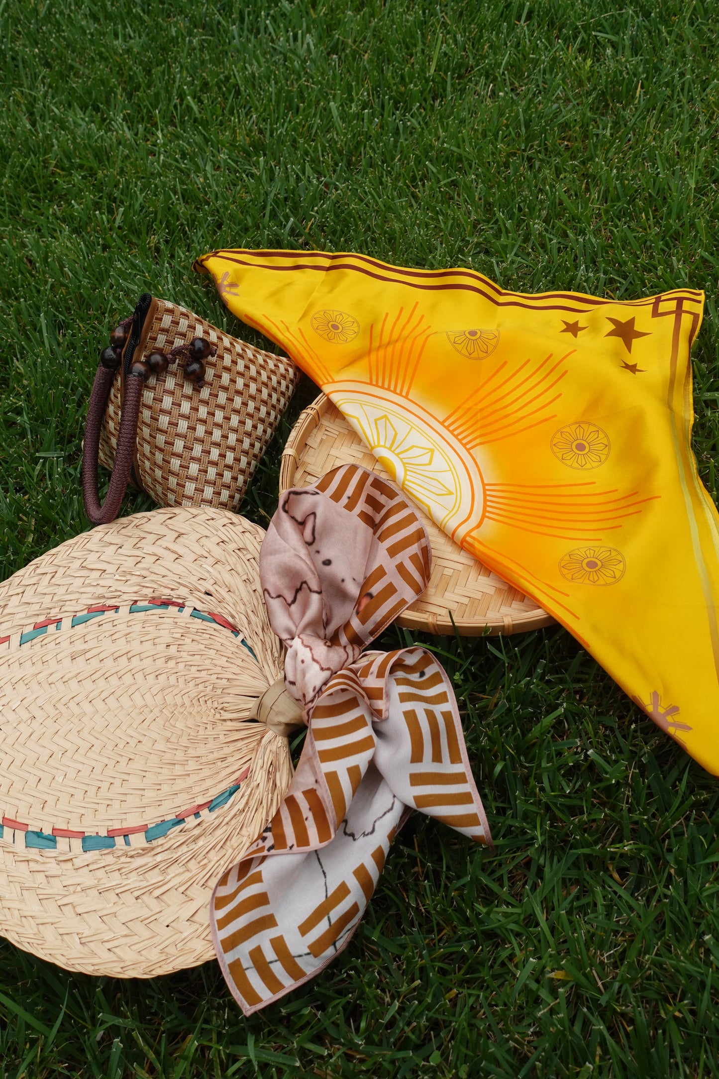 Tali scarves in lifestyle showcase