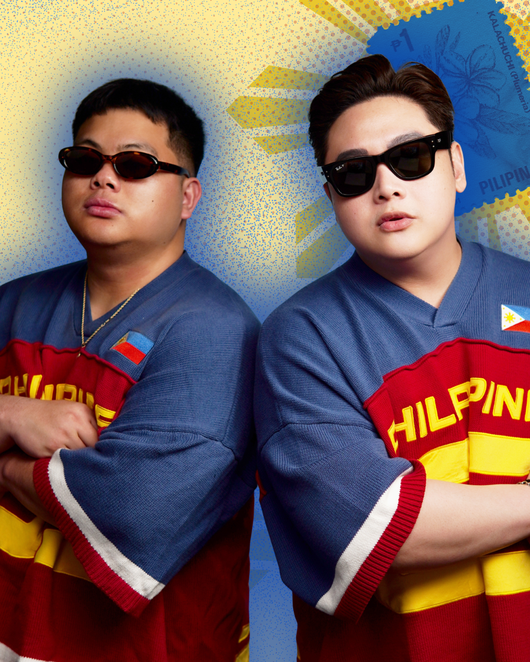 two male models wearing 63 jersey